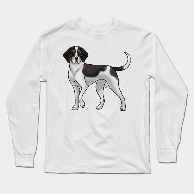 Dog - Treeing Walker Coonhound - Tan Point Long Sleeve T-Shirt by Jen's Dogs Custom Gifts and Designs
